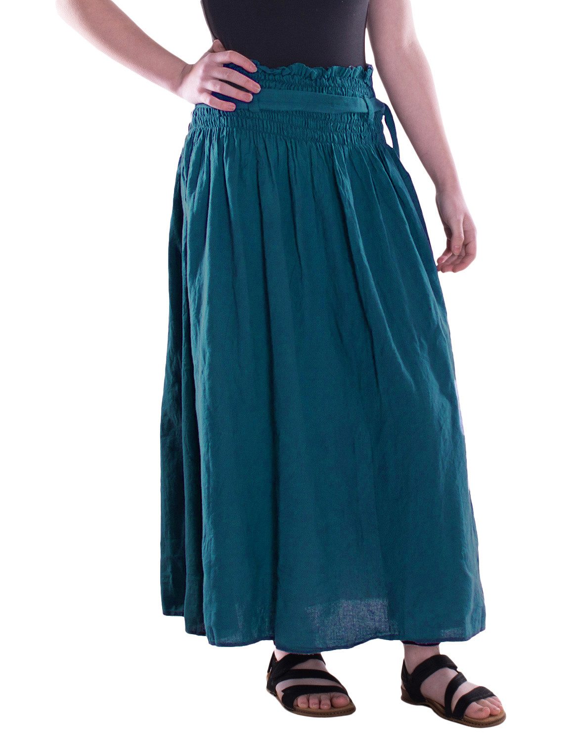 Vishes Maxirock Damen Maxi-Rock Baumwolle Boho günstig online kaufen