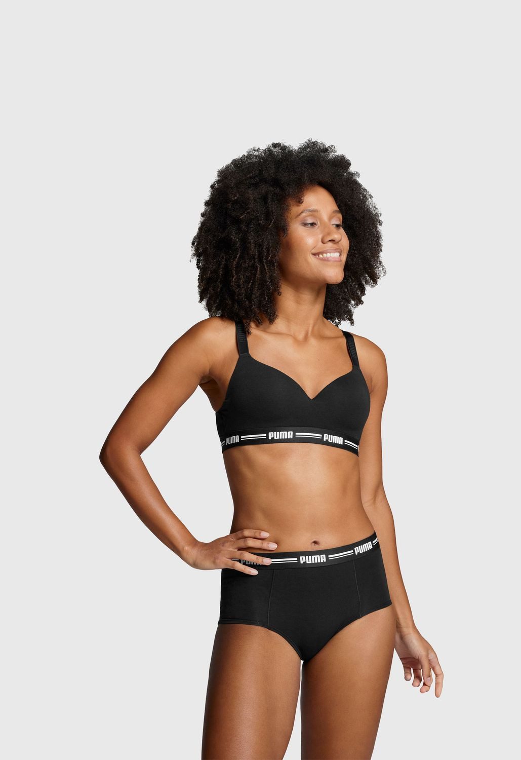 PUMA BODYWEAR Slip Mini-Shorts (Set, 6-St., 6er Pack) Mini Shorts, Logobund günstig online kaufen