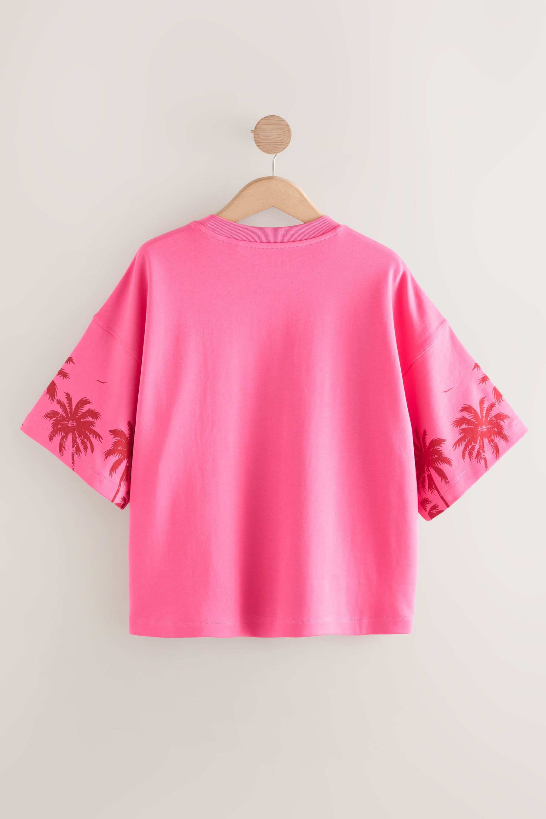 Next T-Shirt Kastiges Relaxed Fit Oversized-T-Shirt, günstig online kaufen