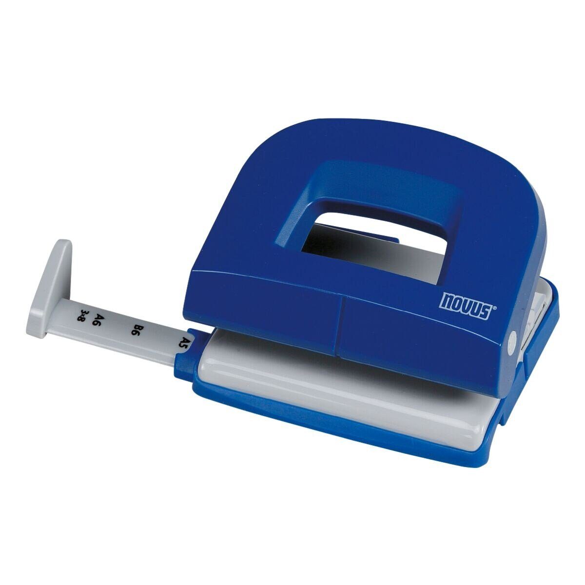 NOVUS Lochstanzer E216 fresh, 2-fach bis 16 Blatt, für A4, A5, A6, B5, B6, 8 x 8 x 8 cm