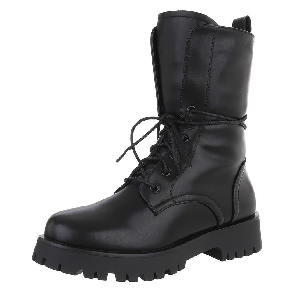 Ital-Design Moderne Damenstiefel mit Schnürung für Alltag und Freizeit Stie günstig online kaufen