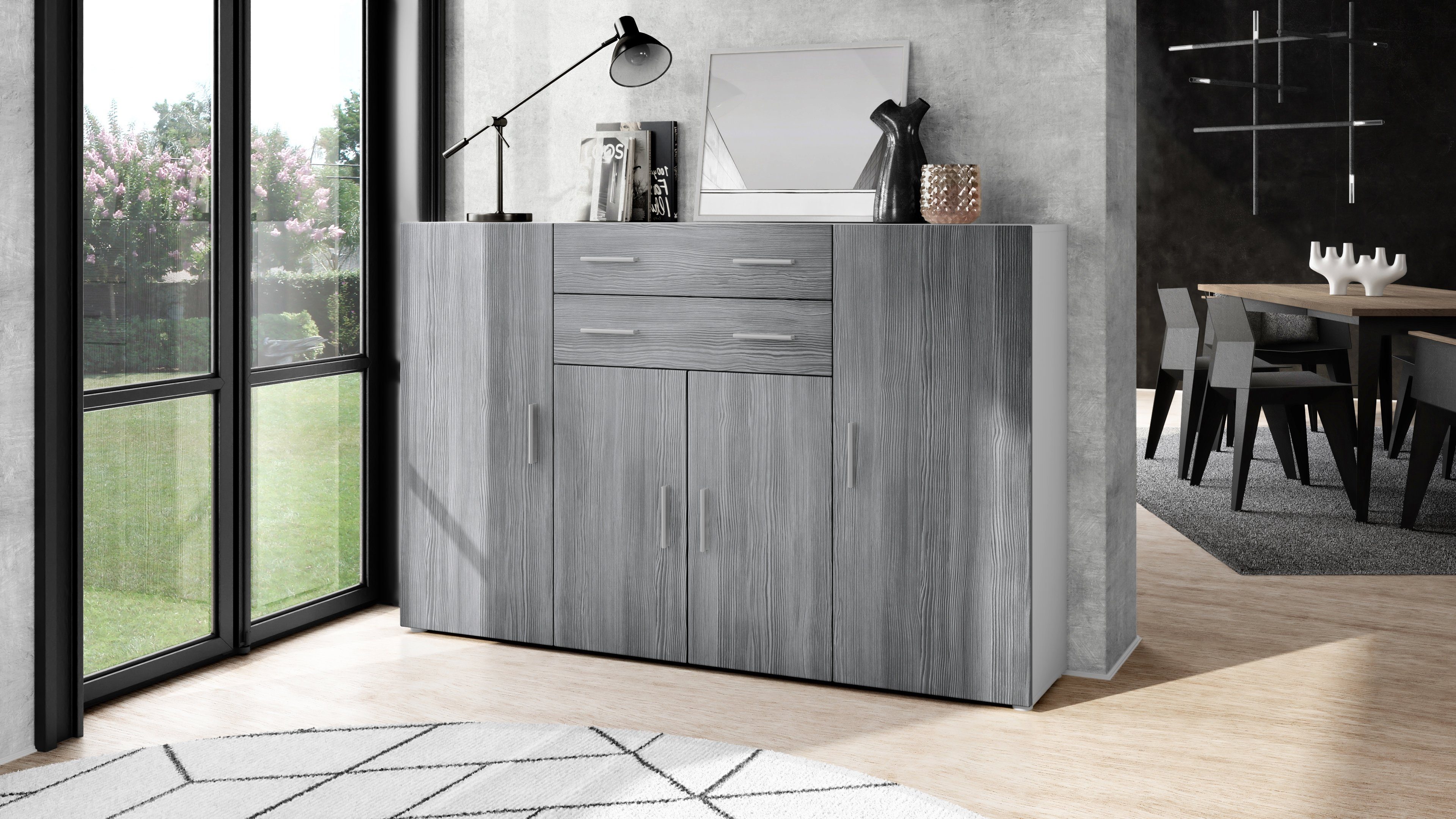 Vladon Highboard Aron (Anrichte, mit 4 günstig online kaufen