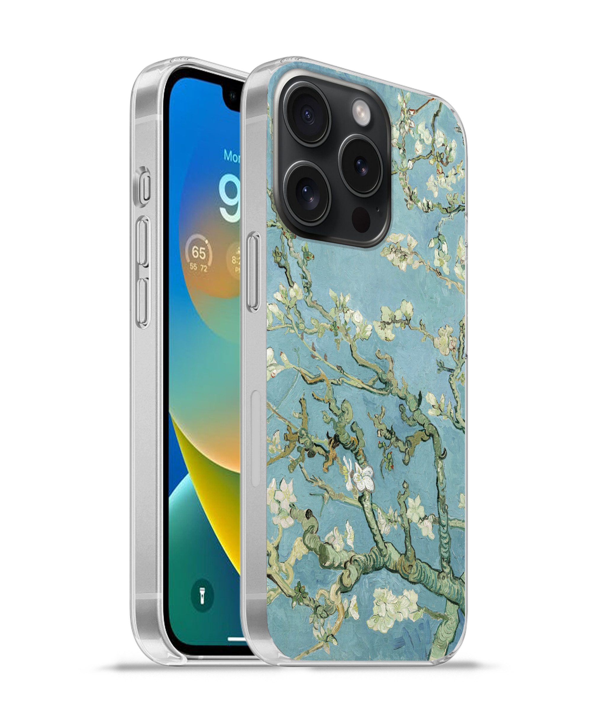 MuchoWow Handyhülle für Apple iPhone 15 Pro Mandelblüte - Van Gogh - Kunst, Smartphone-Bumper, Print, Handy Schutzhülle Dünn