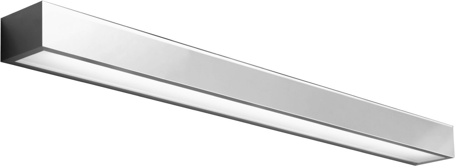 Licht-Erlebnisse Wandleuchte KAGERA, LED fest integriert, Neutralweiß, LED Wandlampe Aluminium Glas L:61cm IP44 Spiegel Bad