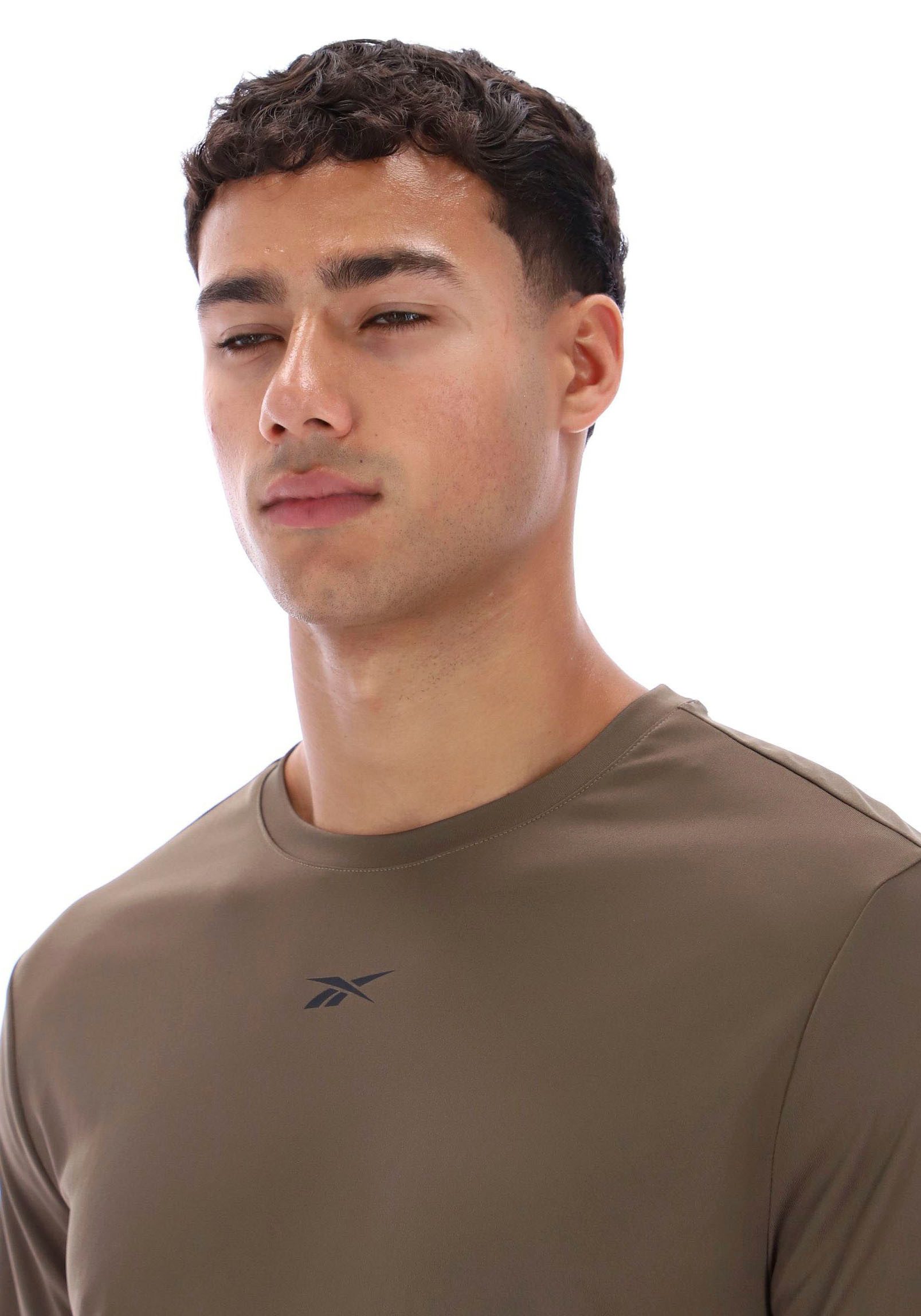 Reebok T-Shirt ID TRAIN LS TECH TEE Langarm-Design, mit Rundhalsausschnitt, ohne Verschluss, aus Polyester