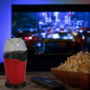 Retoo Popcornmaschine Heißluft Popcorn Maschine Fettfrei Popcornautomat Maker 900W, Popcorn wie im Kino, Ein gesunder Snack, Einfach zu bedienen