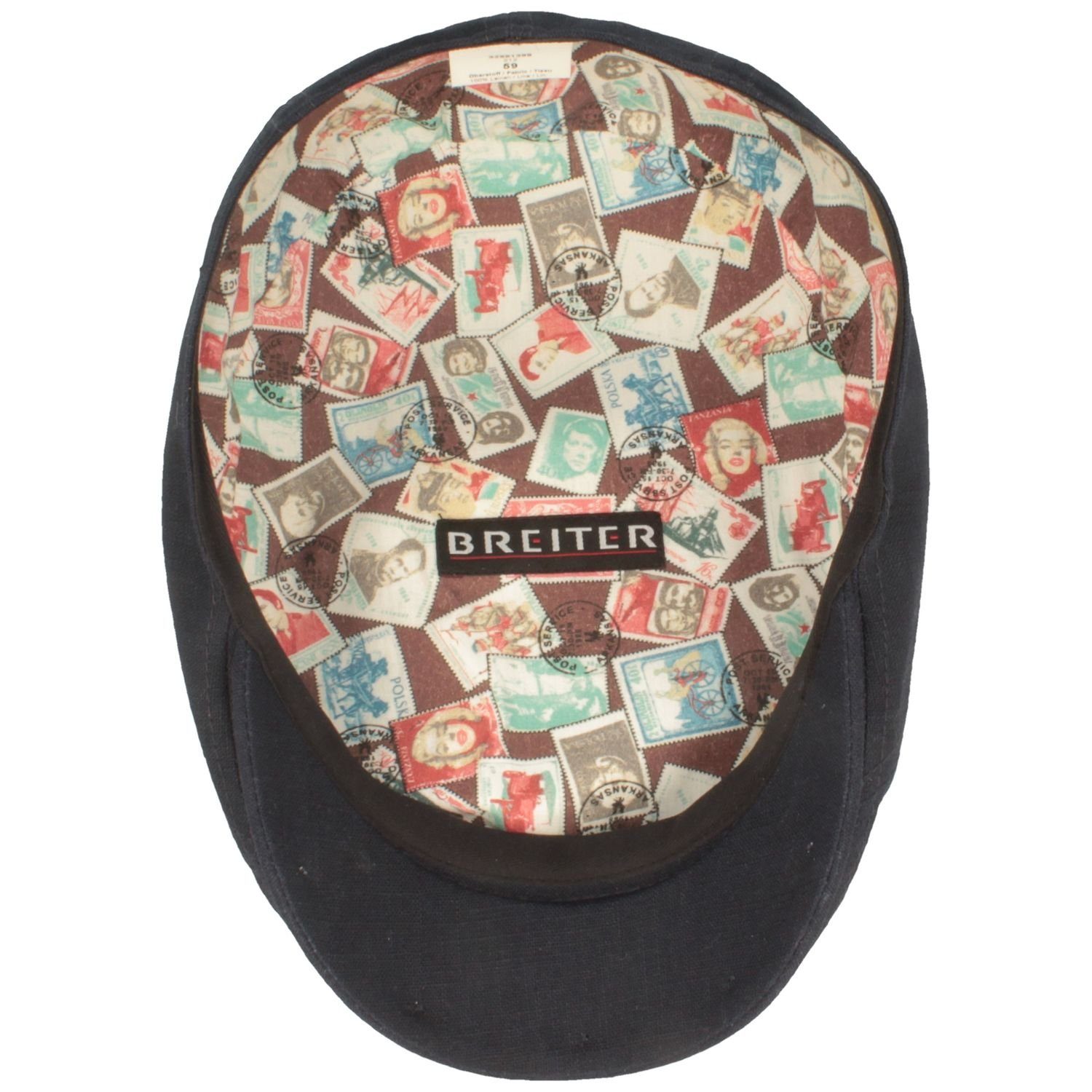 Balke Schiebermütze Sommer Leinen Mütze modisches Innenfutter