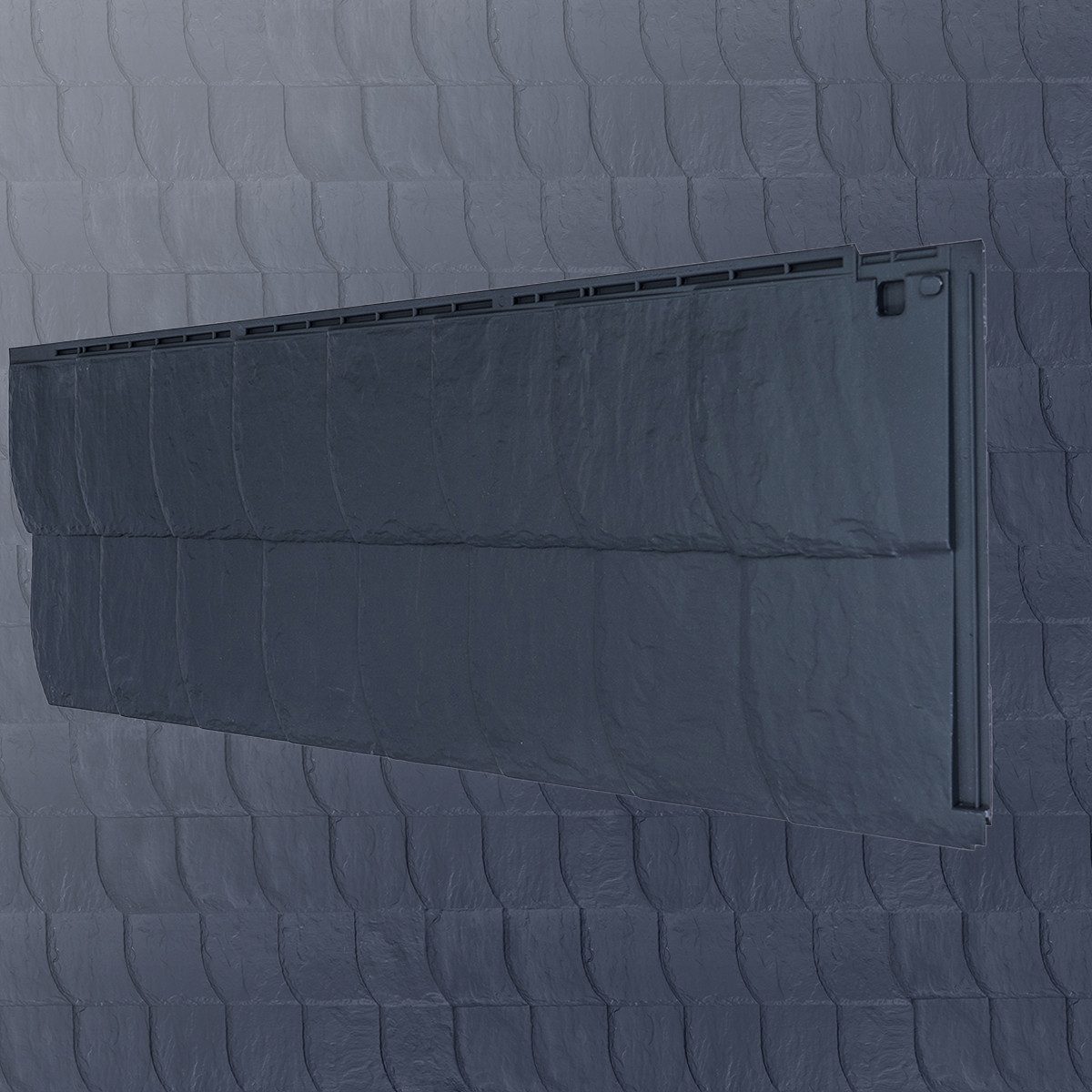 ZF Zierer Verkleidungspaneel Zierer Struktur Bogenschnitt Platte 111,5x36cm 9 Stk. 3,4qm anthrazit, BxL: 35,9x115,4 cm, 0,4 qm, (Karton mit 9 Platten, 3,70 qm) problemlose Montage, Bogenschnitt