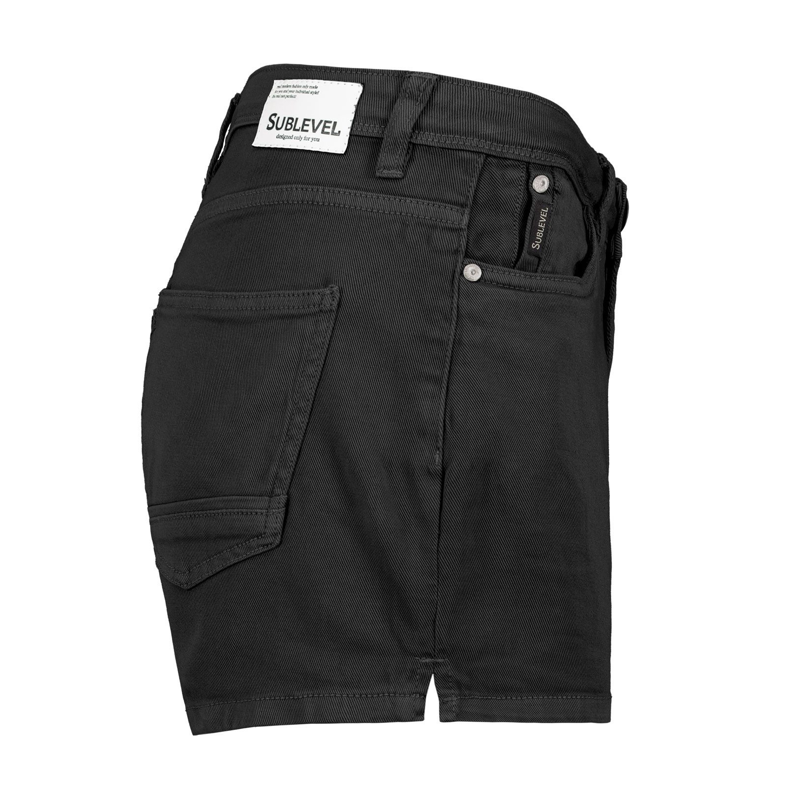 SUBLEVEL Shorts Damen Bermudas kurze Hose Baumwolle Hotpants Chino Sommer Hose – Bild 4 von 5