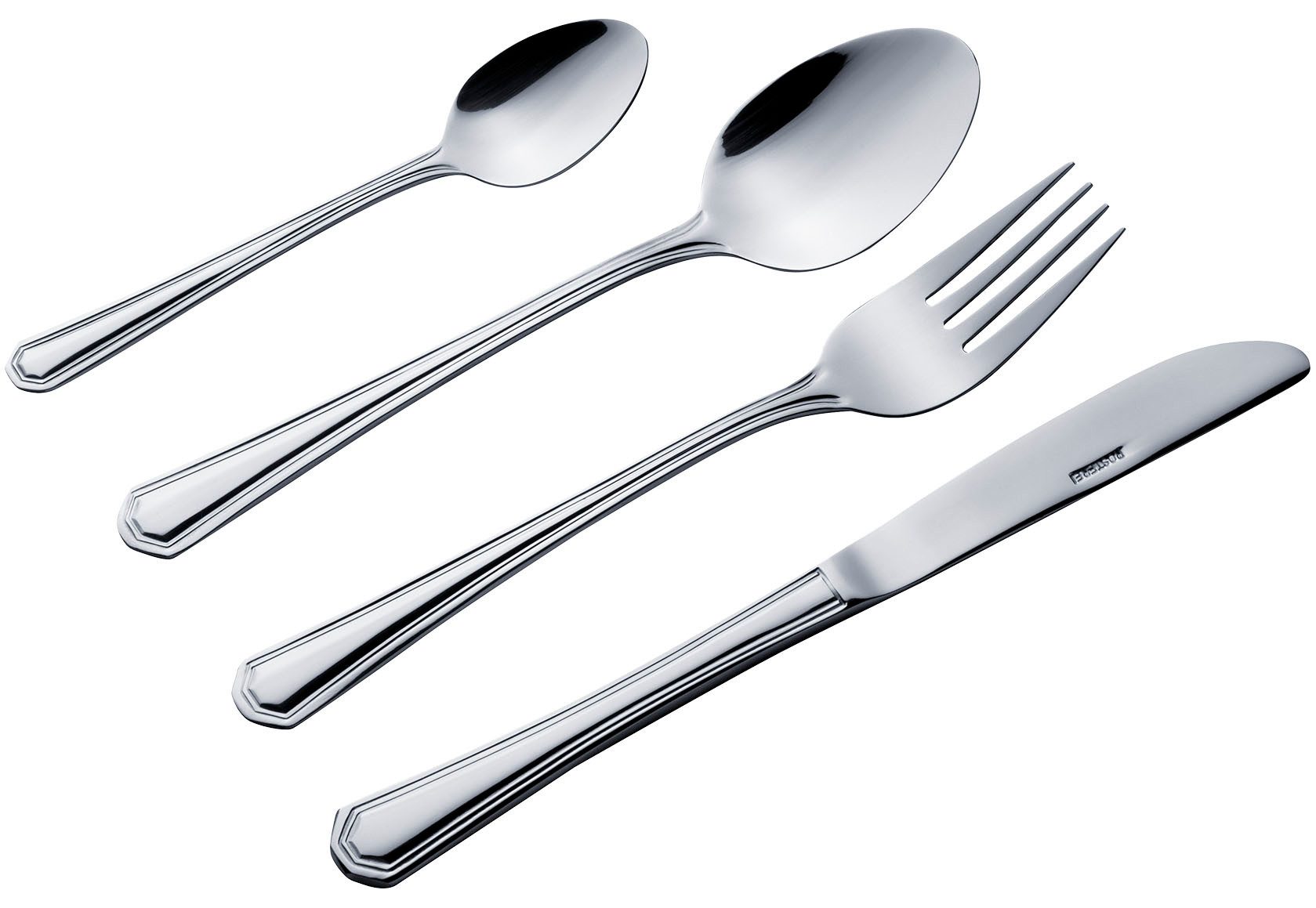 KING Besteck-Set »Düsseldorf« (24-tlg), 6 Personen, Edelstahl 18/0, Besteck im zeitlosen Design