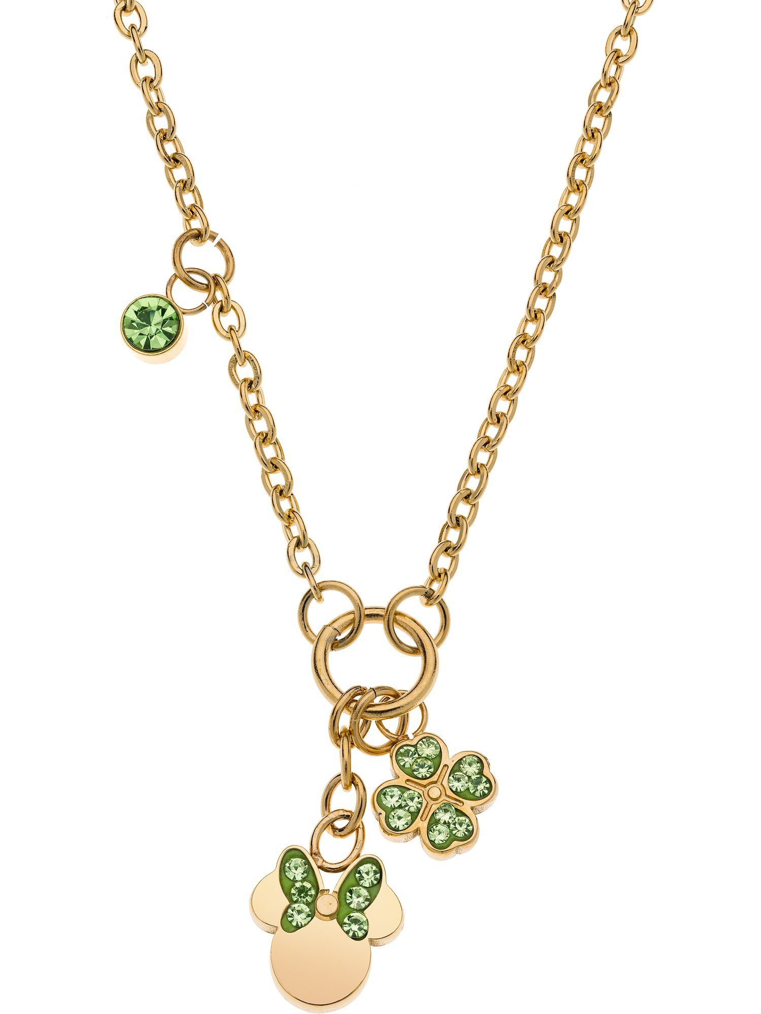 DISNEY Jewelry Collier Disney Damen-Kette Edelstahl Zirkonia Minnie Mouse