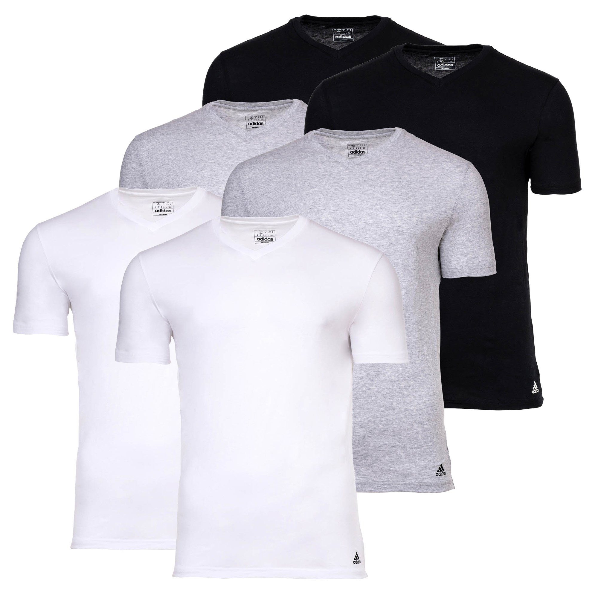 T-Shirt Herren T-Shirt 6er Pack Baumwolle