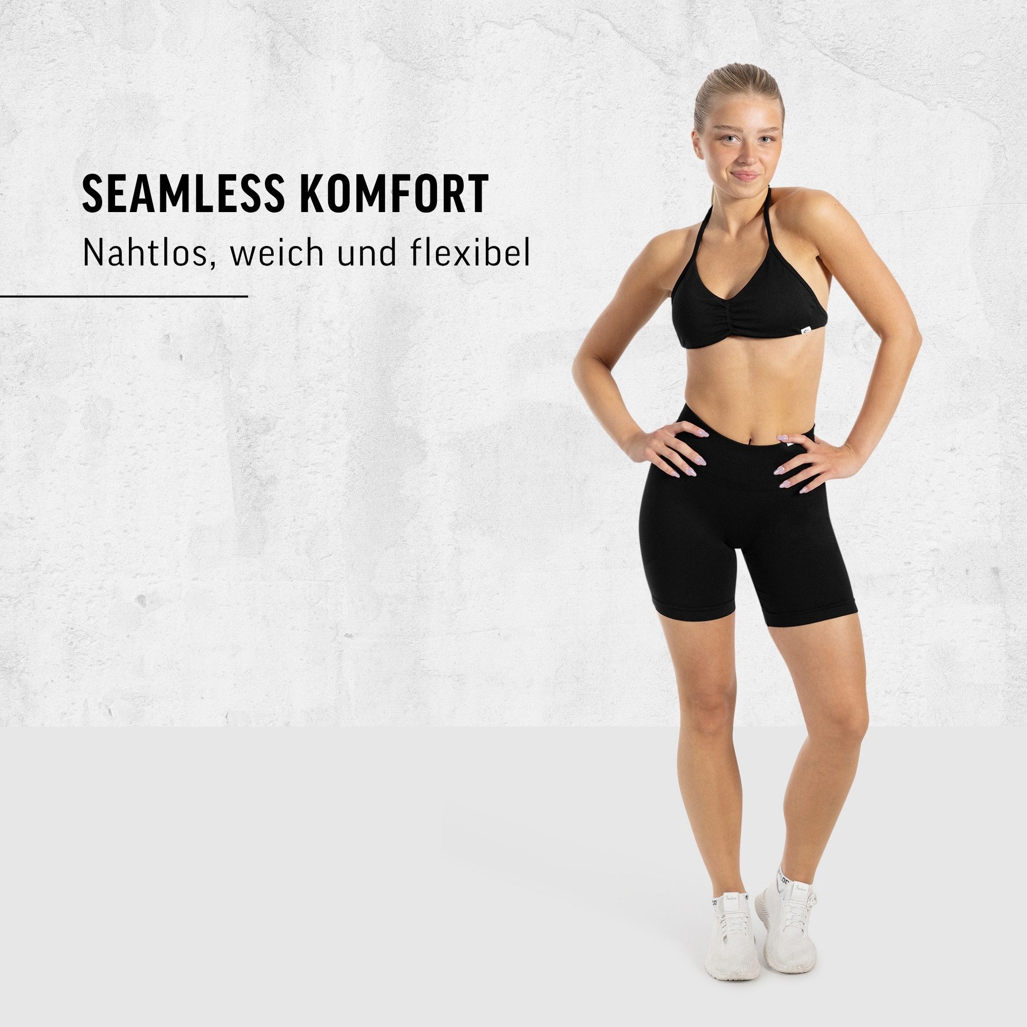 Smilodox Shorts Edina, Seamless Scrunch Sportshorts, Figurformende Po-Kontur Radlerhose Blickdicht, elastischer Bund, Sommer Workout Yoga Fitness