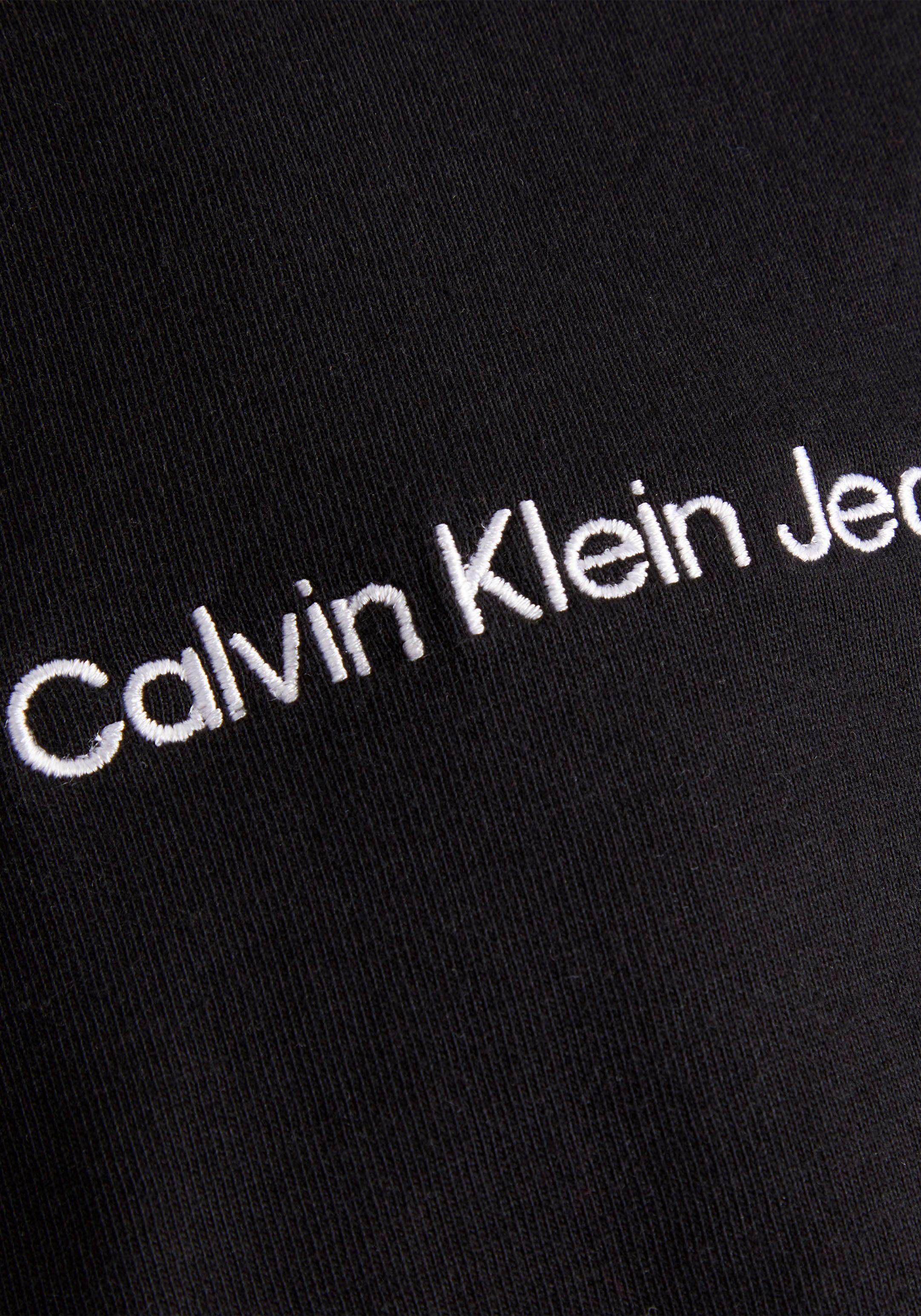 Calvin Klein Jeans Plus T-Shirt schwarz Rundhalsausschnitt mit