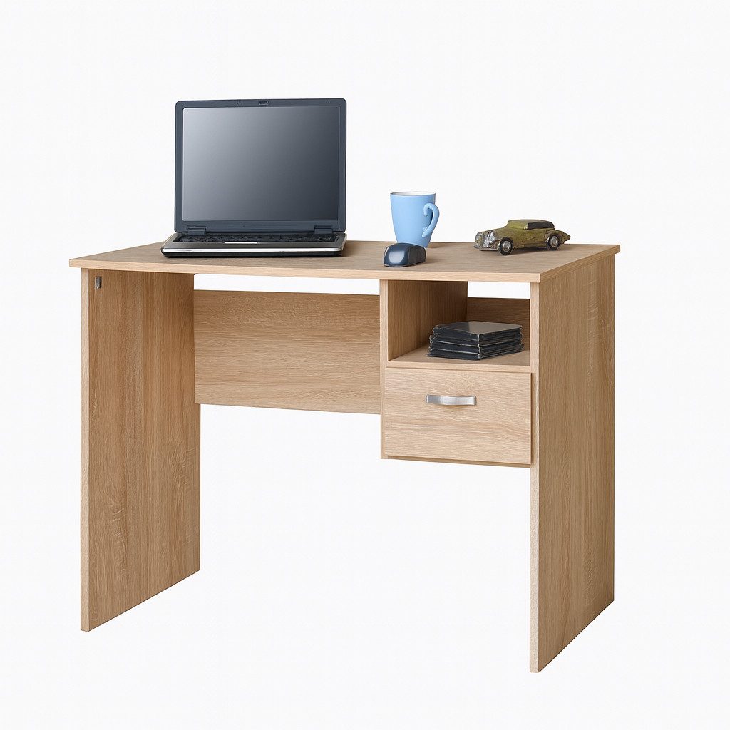 bv-vertrieb Schreibtisch Schülerschreibtisch Computertisch mit Schublade und Ablagefach