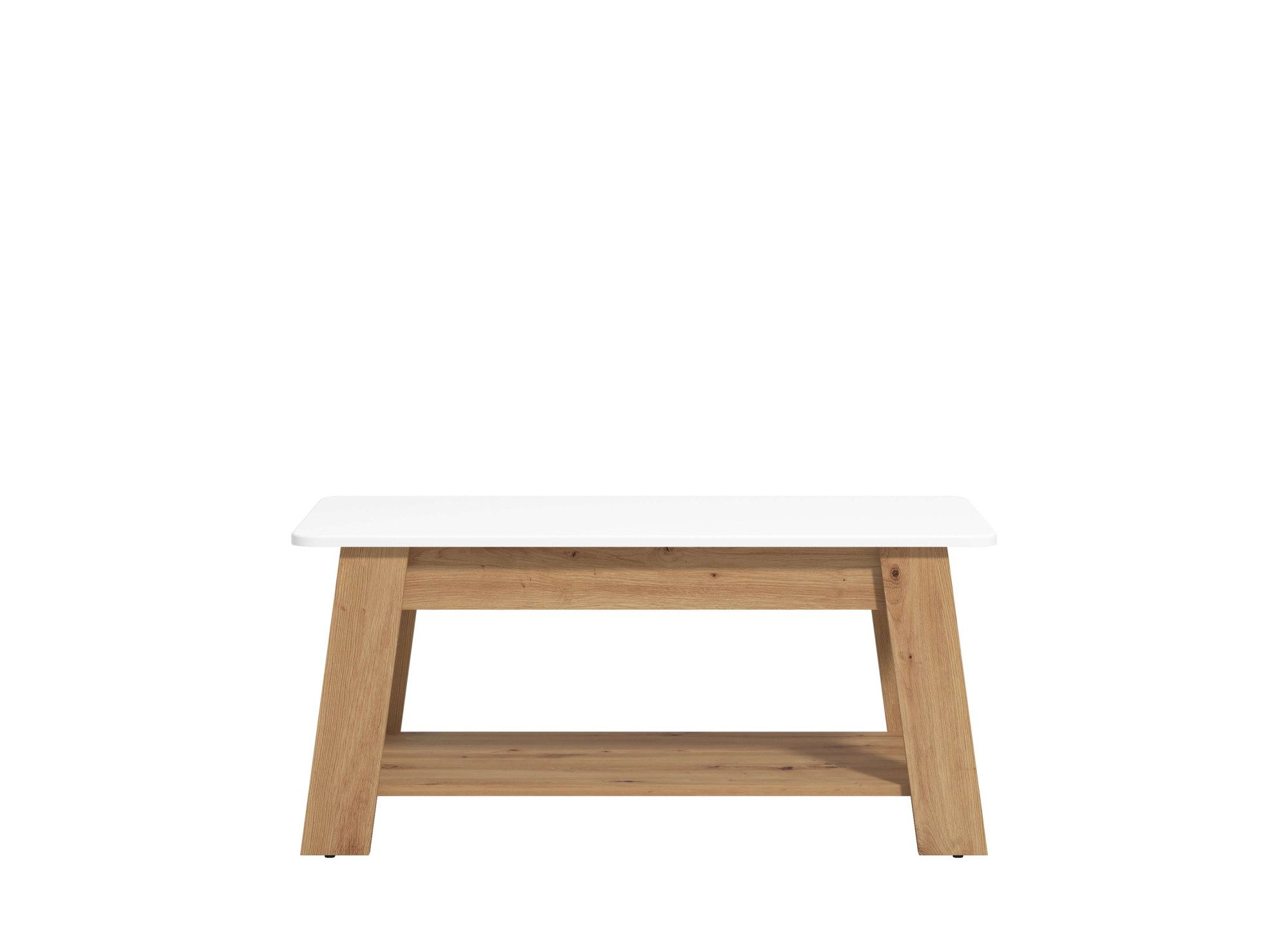 Home affaire Couchtisch Piave Kaffeetisch, 101 cm, in trendigen Farben, modern, mit Ablage, rechteckig, Artisan Eiche, ideal für kleine Räume