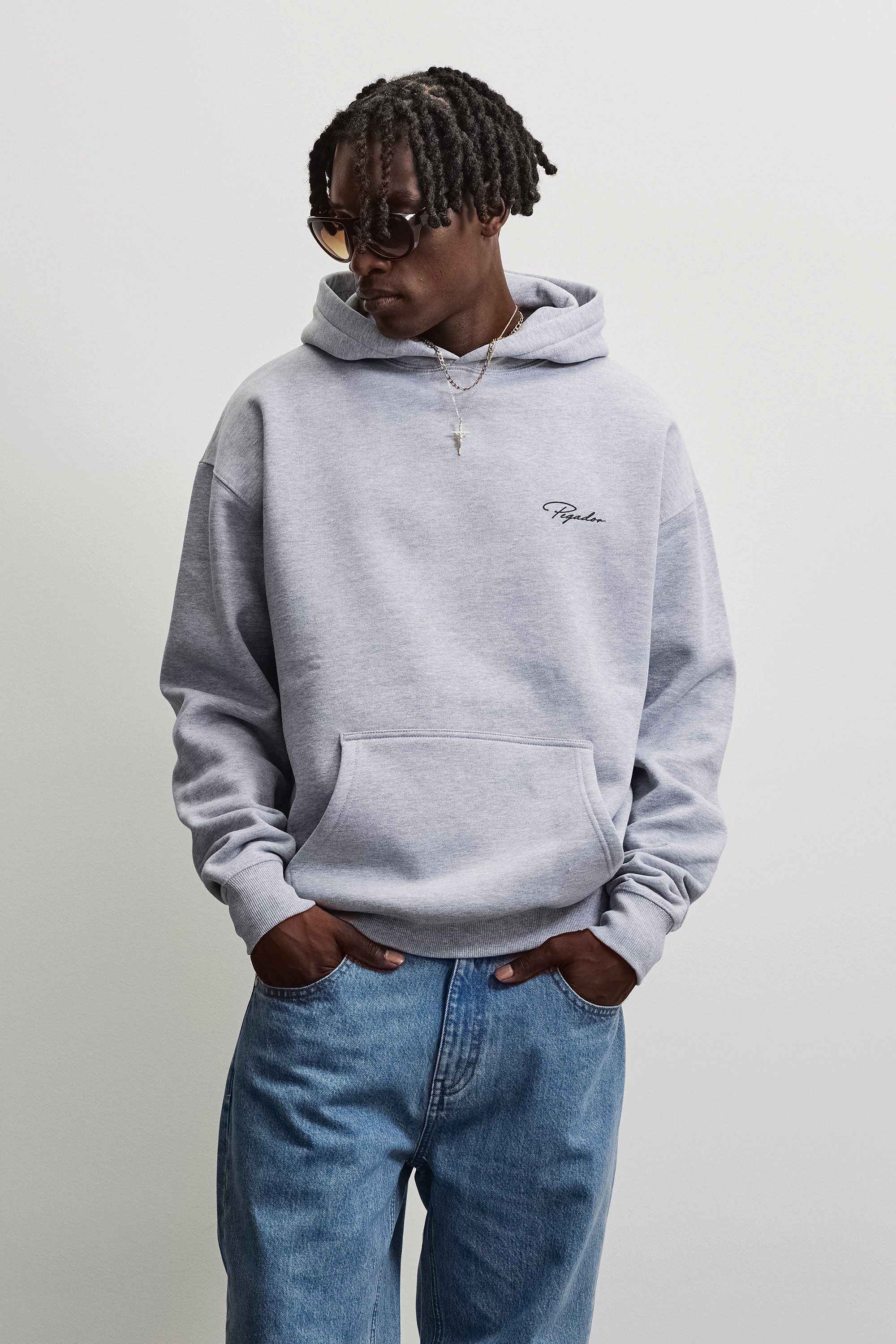PEGADOR Kapuzensweatshirt Pike Oversized Hoodie Baumwollmischung, oversize