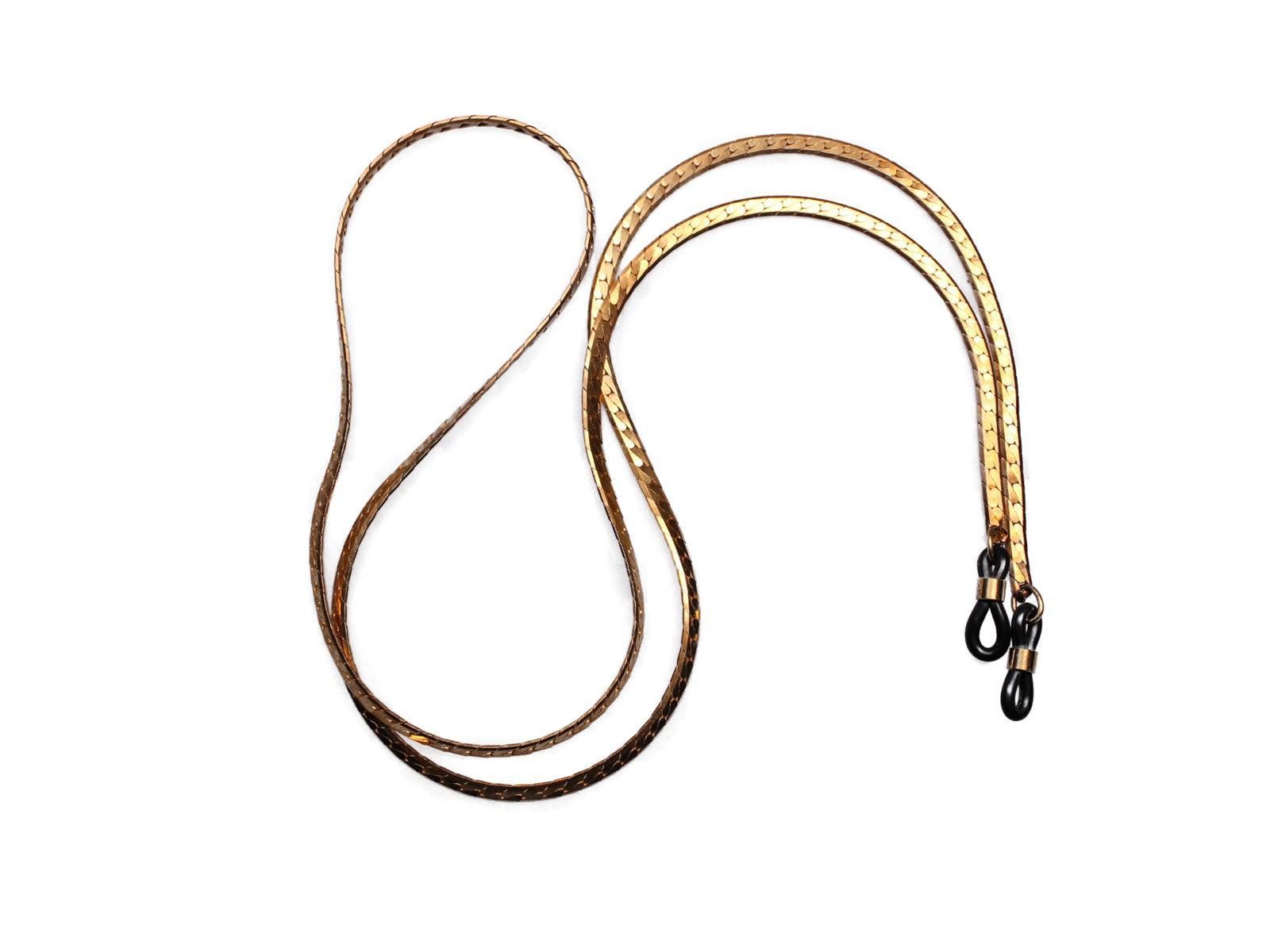 Brillenetui Brillenband aus Metall in Gold Nr. 26