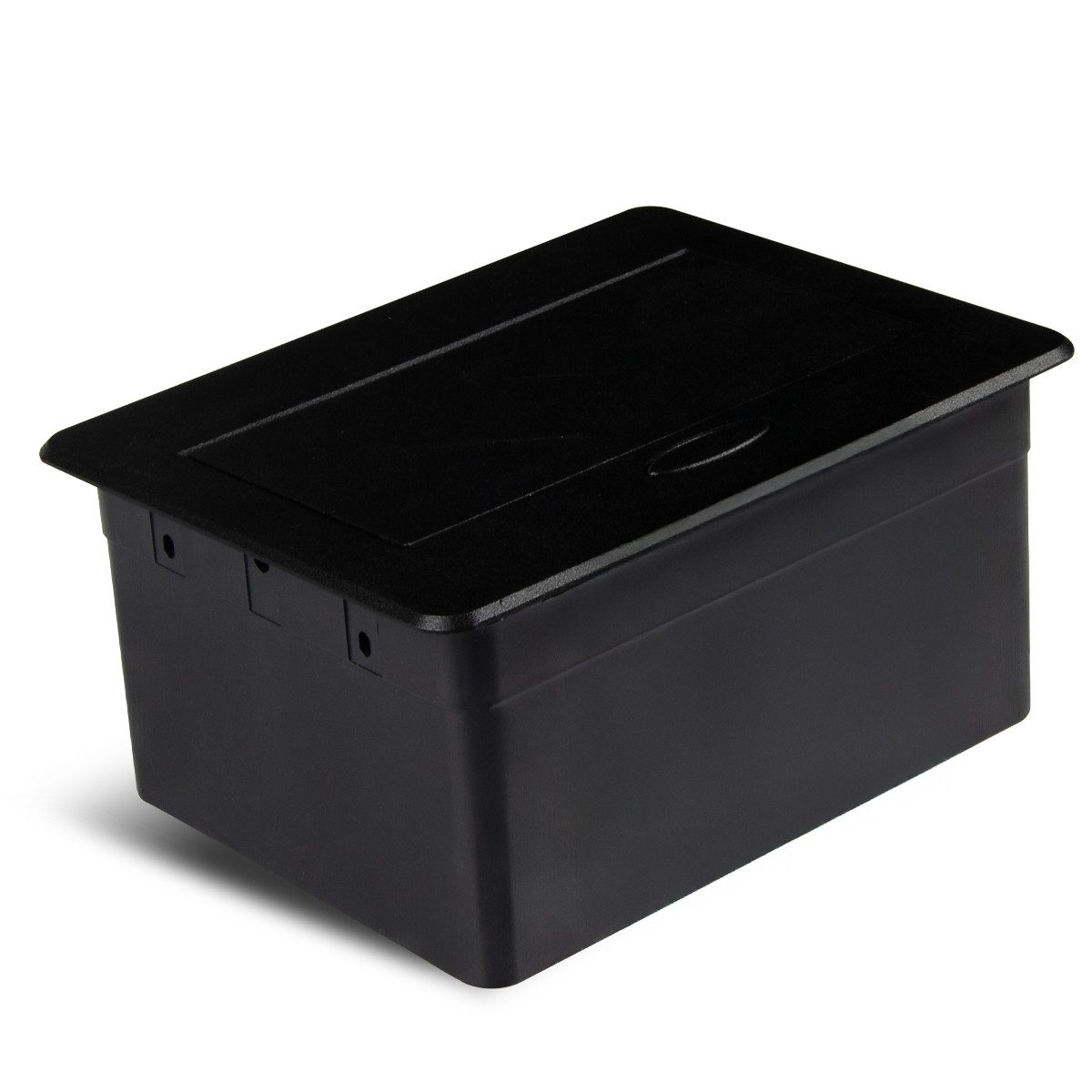 WOPLUS Versenkbare Einbausteckdose Mini USB-A & USB-C, 1-fach Schuko, Schwarz Einbau-Tischsteckdose 1-fach (1 Schutzkontakt-Steckdose, 1 USB-Port Typ A, 1 USB-Port Typ C, 1,8 m Anschlusskabel, Schuko-Stecker), Versenkbar