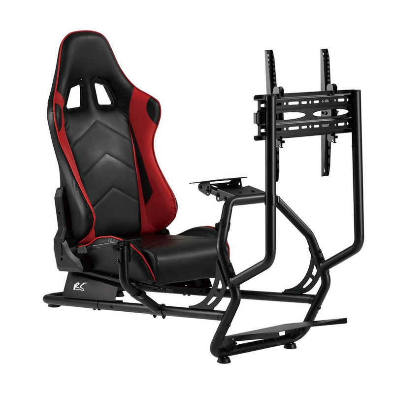 NanoRS Gaming Chair RS160, Sportsitz - Lenkradhalterung - TV-Halterung Rennsimulator Cockpit
