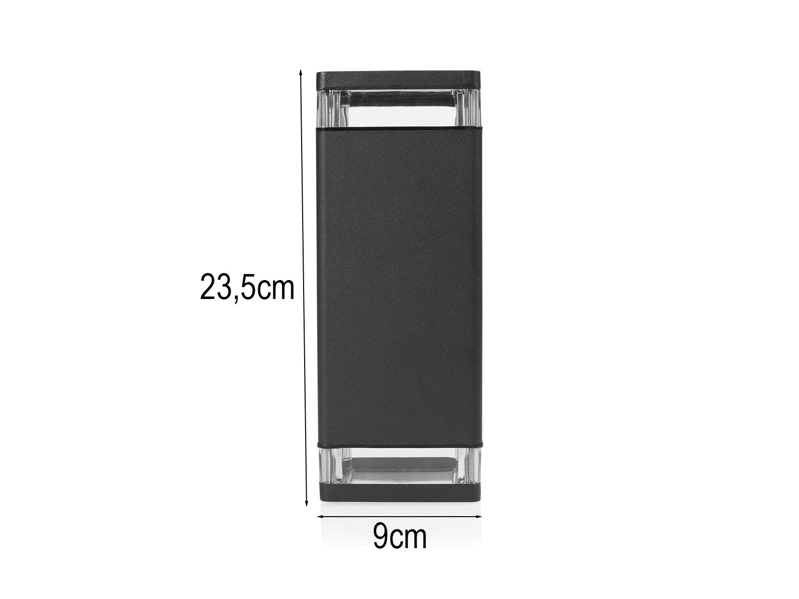 smartwares LED Außen-Wandleuchte, LED wechselbar, Warmweiß, Fassadenlampe Haus-wand beleuchten Fassadenbeleuchtung Up Down H: 23cm