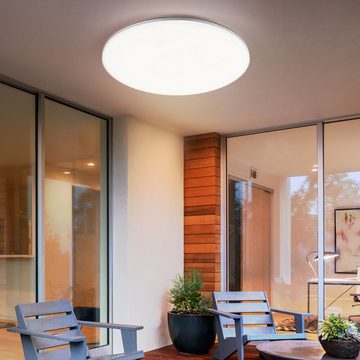 etc-shop Außen-Deckenleuchte, Leuchtmittel inklusive, Warmweiß, LED Außen Decken Leuchte Garten Balkon Lampe Terrassen Beleuchtung