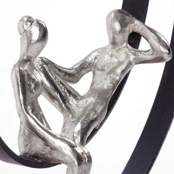 CREEDWOOD Skulptur SKULPTUR "DATE", Mangoholz, Metall, 34cm, Liebespaar Aufsteller