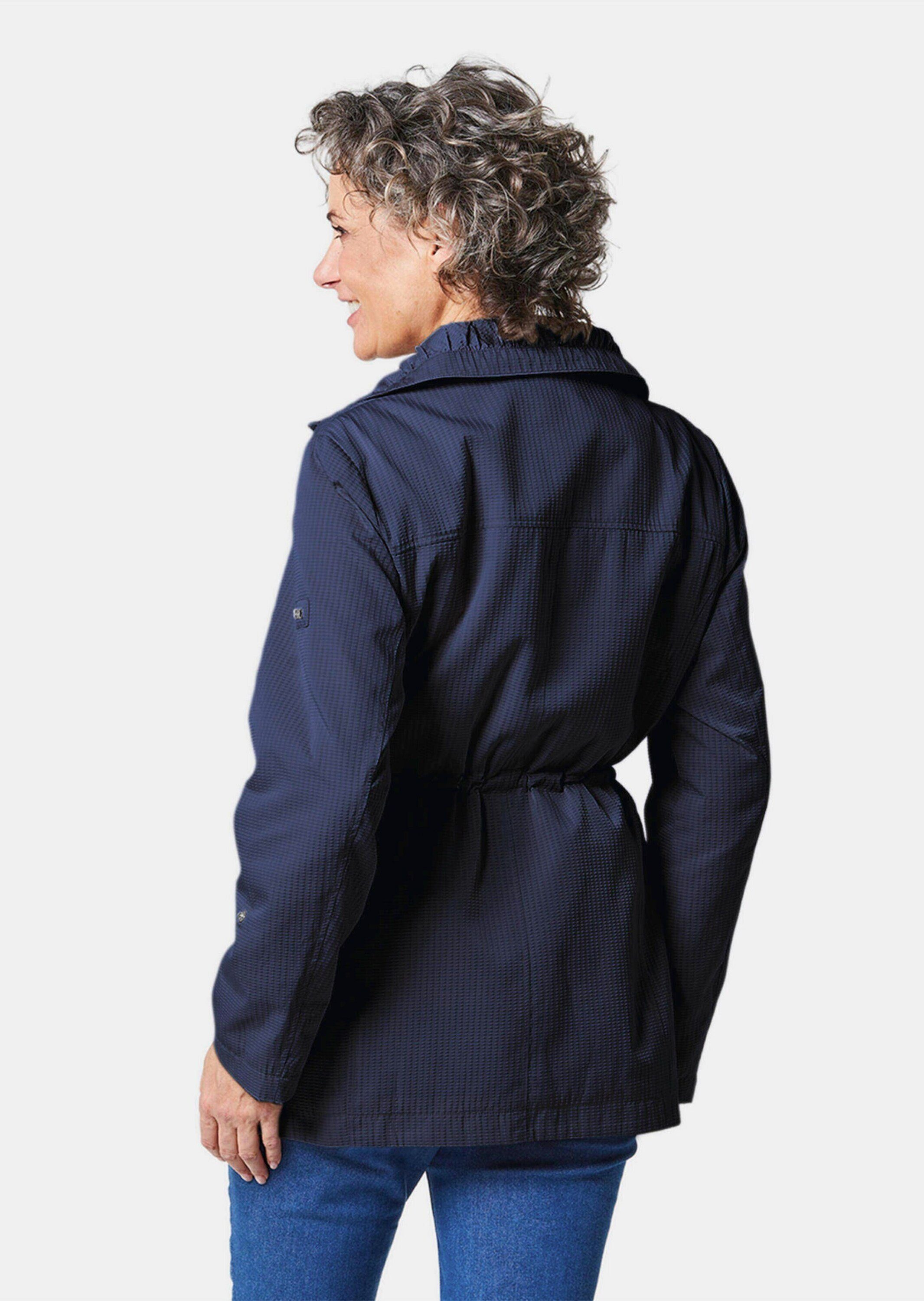 GOLDNER Allwetterjacke Kurzgröße: Longjacke aus fein strukturierter Ware