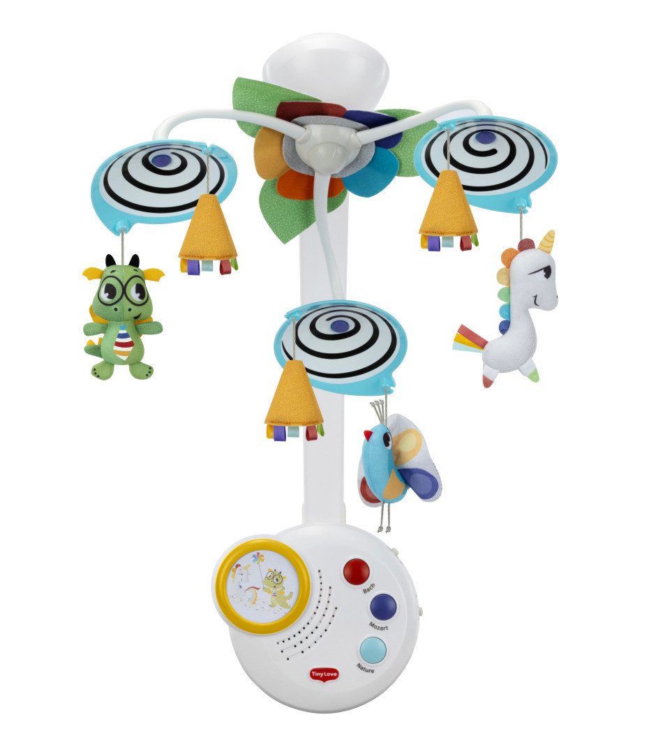 Tiny Love Mobile Tiny Love Classic Mobile, 2-in-1 Musik Mobile Baby Elektrisch, 0+ Mona