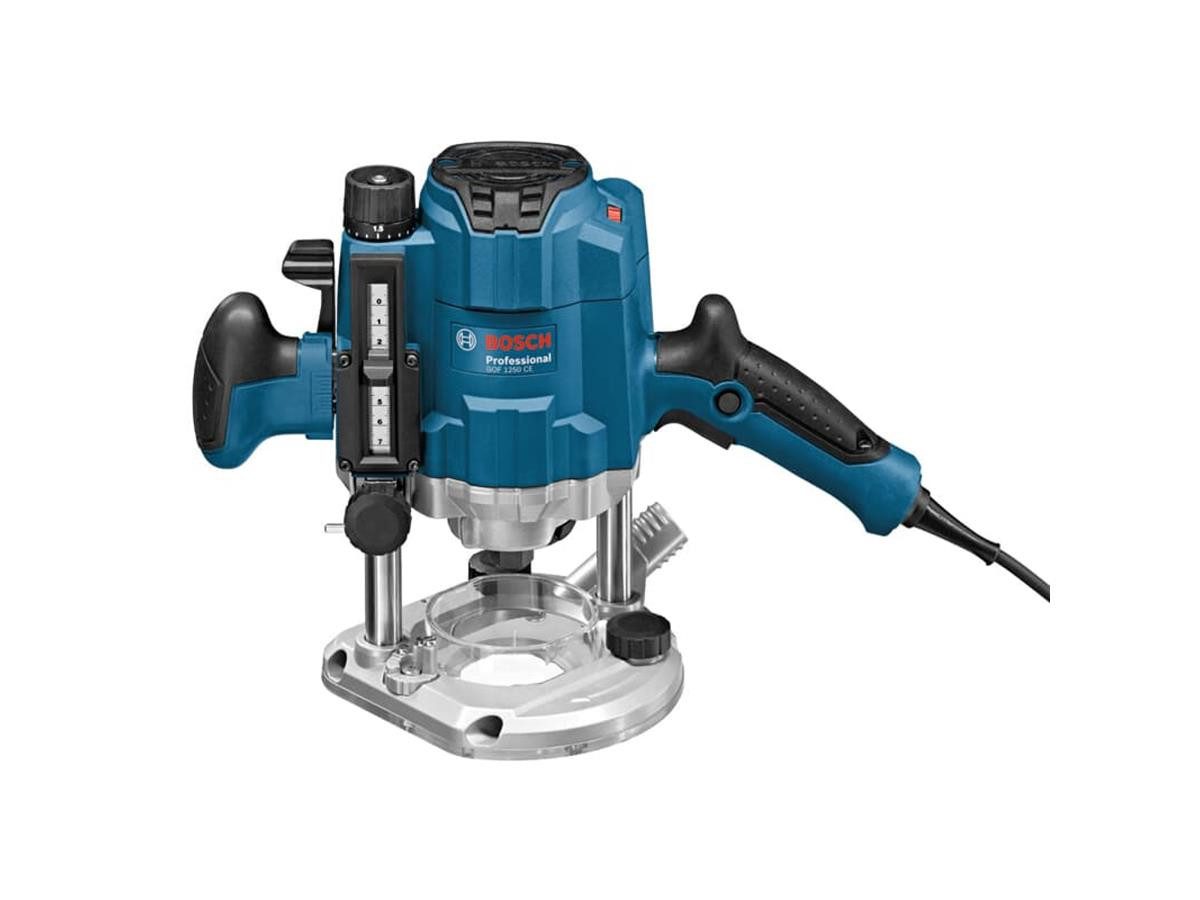 Bosch Professional Oberfräse GOF 1250 CE, (Set, 6-tlg), inkl. L-BOXX und Zubehörset