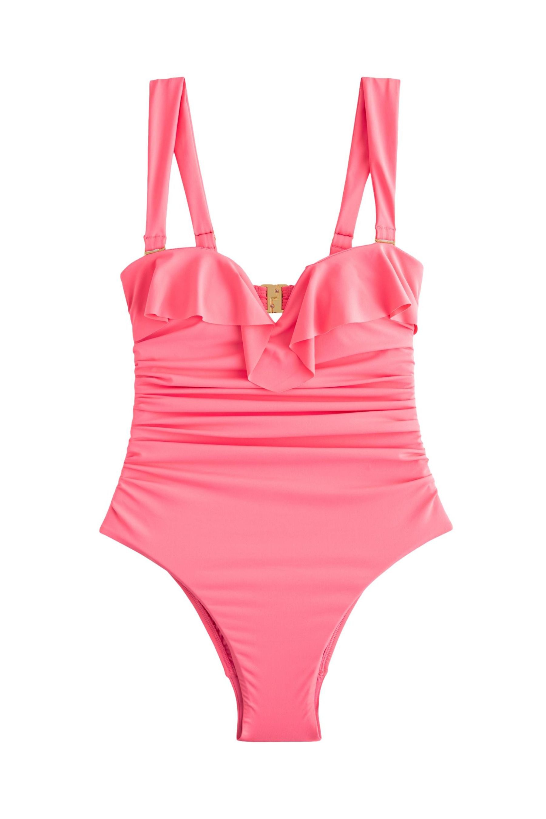 Next Badeanzug Kew Gardens Bauchformender Bandeau-Badeanzug günstig online kaufen