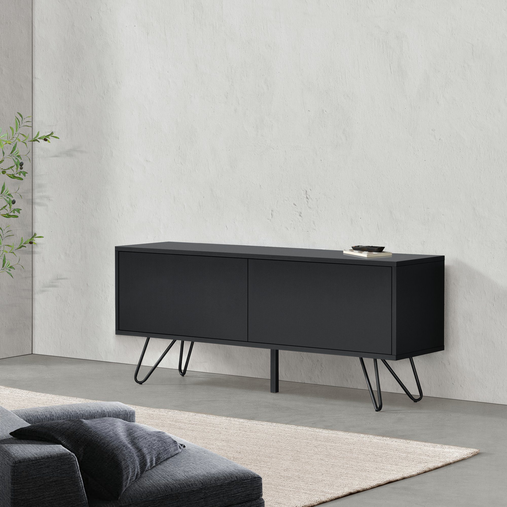 en.casa Sideboard, Bollebygd Wohnzimmerschrank 46,5 x günstig online kaufen