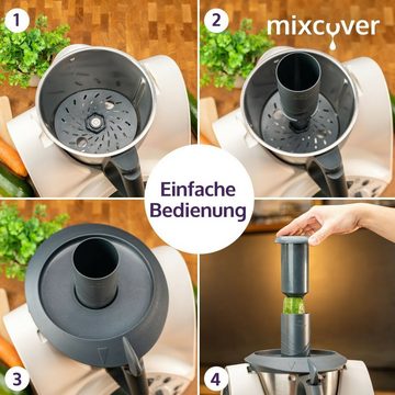 Mixcover Küchenmaschine mit Kochfunktion mixcover Spiralschneider kompatibel mit Thermomix TM31