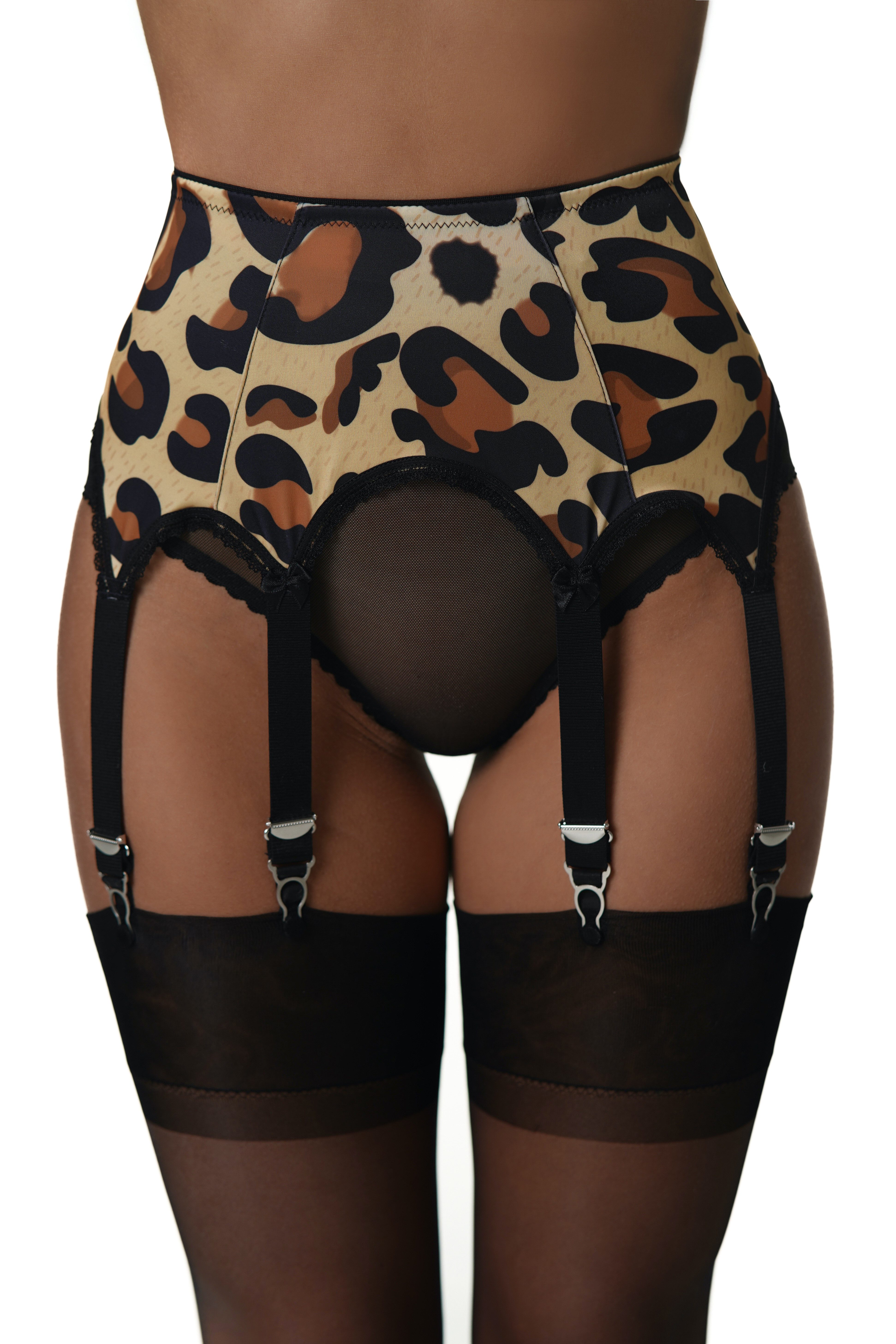 Vicky's Nylons Strumpfhalter Leo - Animal Print