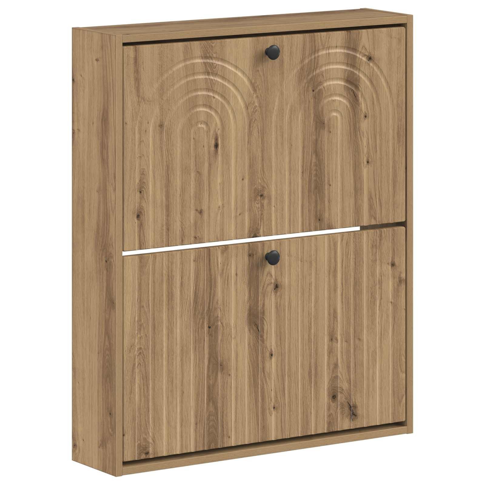 vidaXL Schuhregal Wandmontierter Schuhschrank ALKMAAR 71 x 17 x 86 cm