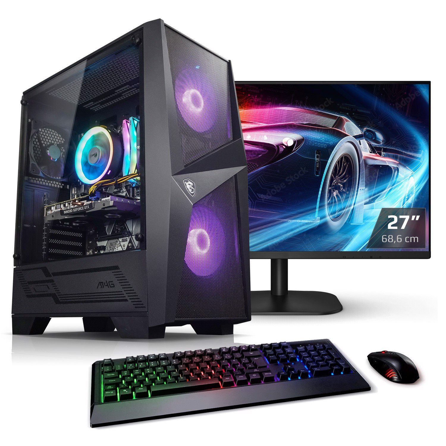 Kiebel Total V PCKomplettsystem (27", AMD Ryzen 7 AMD Ryzen 7 5700X
