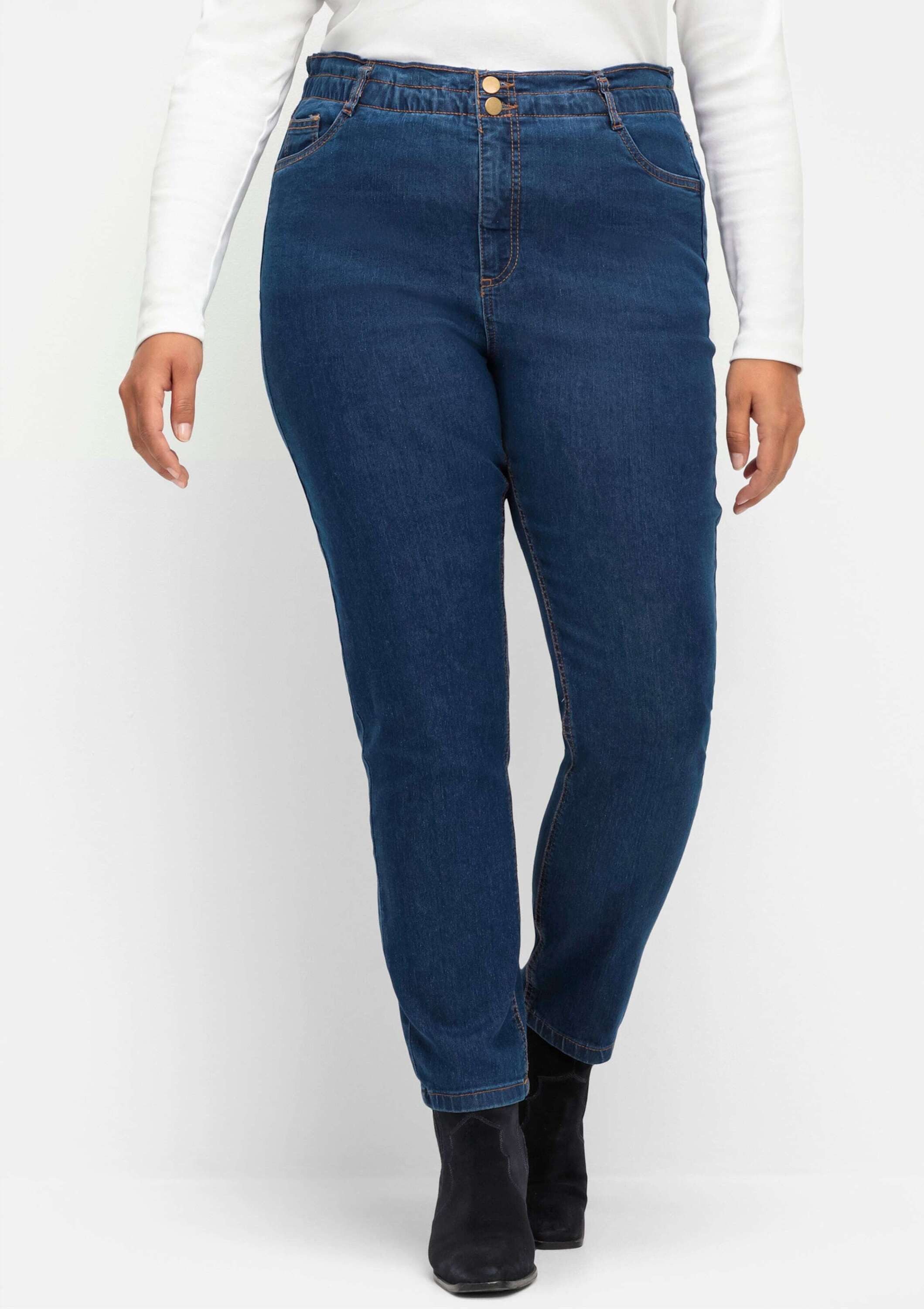 Sieh an! Bequeme Jeans Jeans leicht vertieft