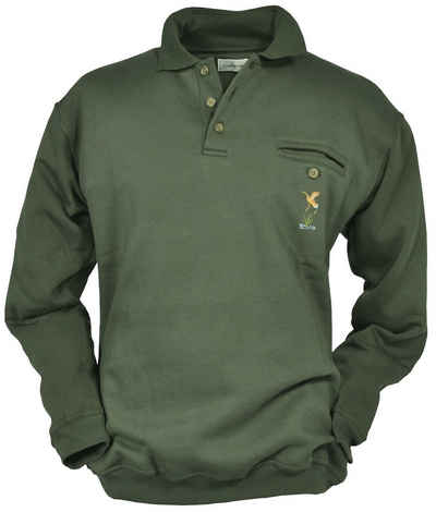 Hubertus® Hunting Sweater Jagdsweater mit Motiv Jagdpullover Ansitz & Winter von Oefele Jagd NEU