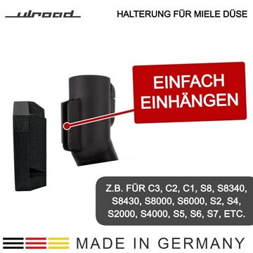 ULROAD Universaladapter für Staubsaugerrohre Wandhalterung Rohr + Düse für Miele Zubehör Halter Halterung Wand, Zubehör für Miele C3, Miele C2, Miele C1, Miele S8340, Miele S6000, Miele S8000, Miele S2000, Zubehör für Staubsaugerdüse Wand Montage statt Ständer