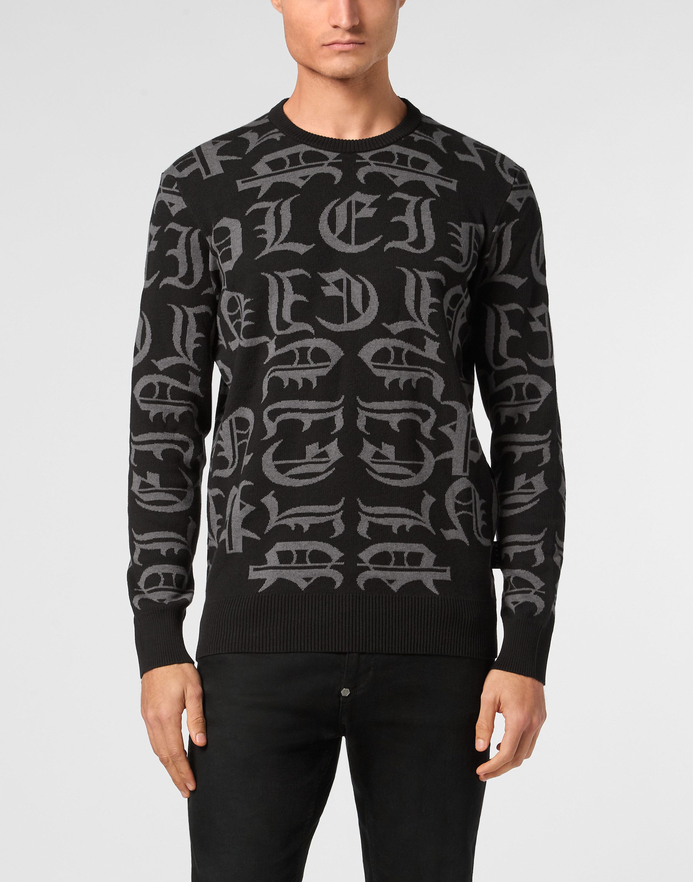 PHILIPP PLEIN Rundhalspullover Gothic Plein günstig online kaufen