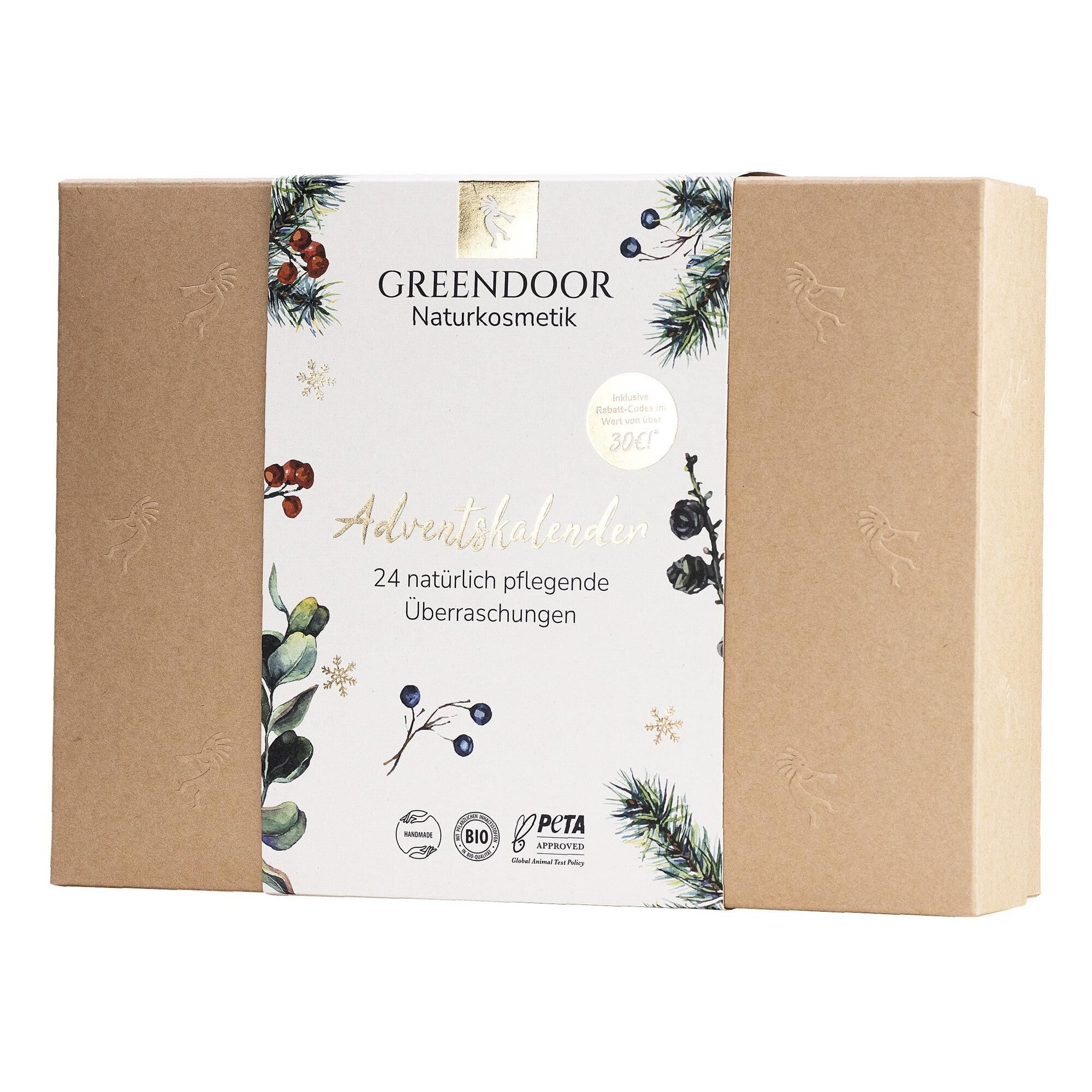 GREENDOOR Pflege-Geschenkset Naturkosmetik Adventskalender 2025