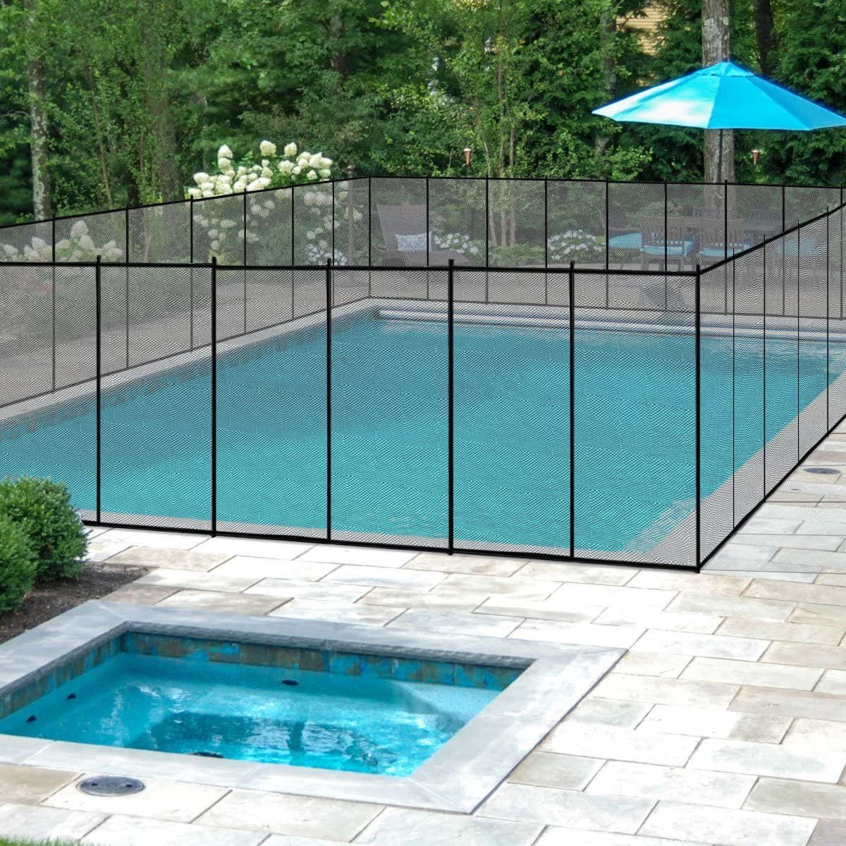 COSTWAY Pool-Sicherheitsleiter »Poolschutzaun«, kindersicher, 366x122cm