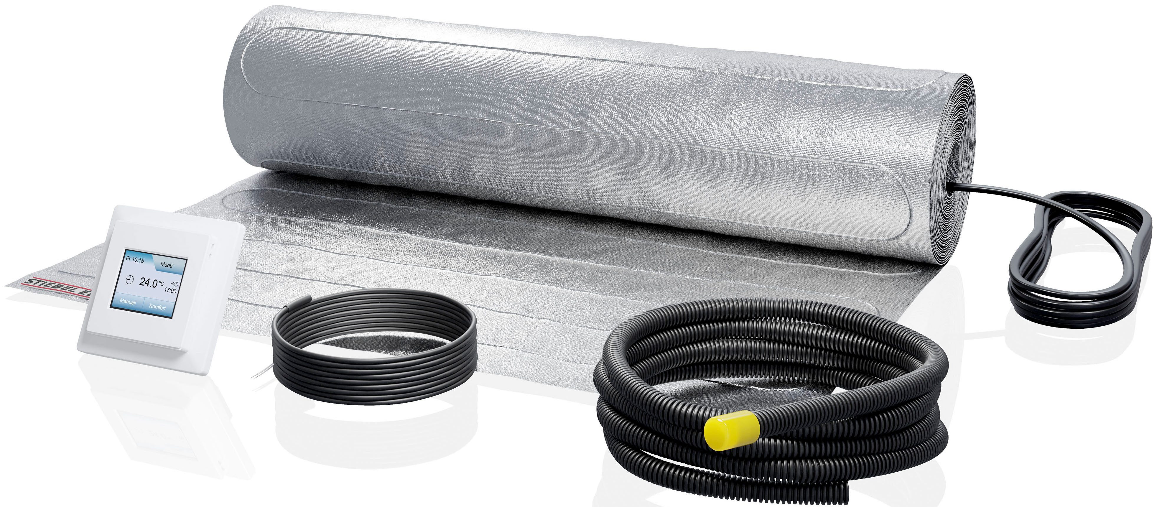 STIEBEL ELTRON Fußbodenheizung FTD 140/5 Set Plus, elektrische Fußbodenheizung, für Laminat/Fertigparkett, Komplettset 5m², 140W/m², FTD 140/5 SetPlus