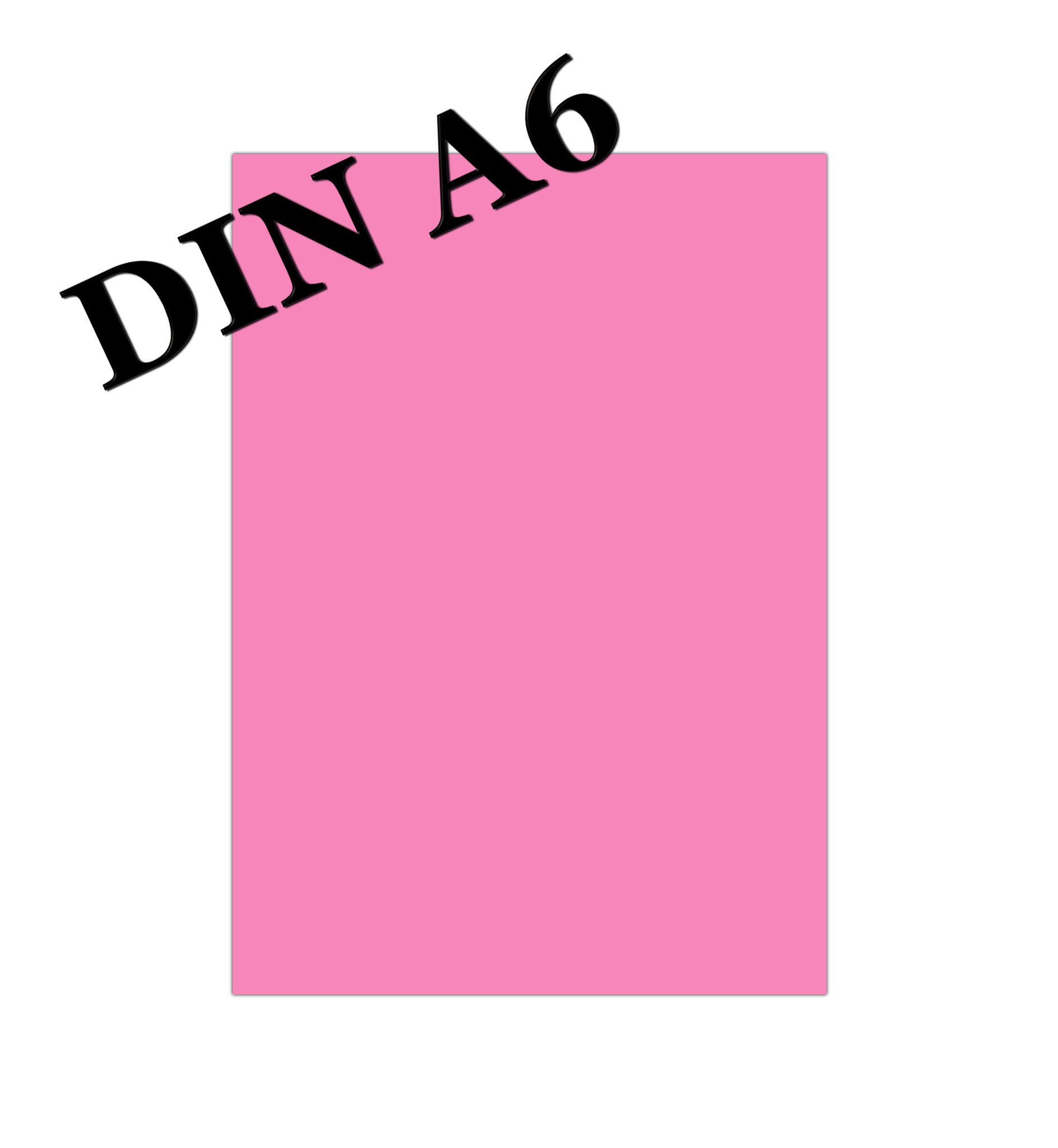 LYSCO Канцтовари farbige Premium Briefbogen Caribic, Farbe Dunkelrosa (CAR-805), Schreibpapier Magenta- Formate DIN A3, A4, A5, A6, DIN lang