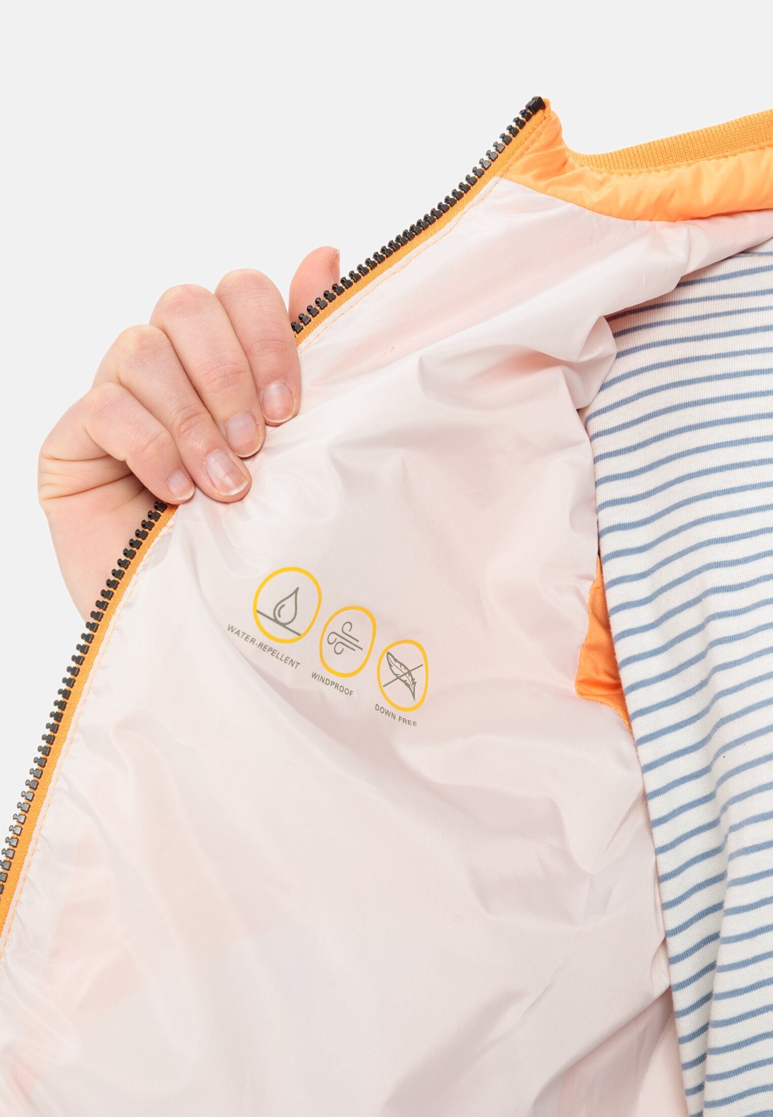 camel active Steppweste aus recyceltem Polyester ärmellos Stehkragen mit Stehkragen