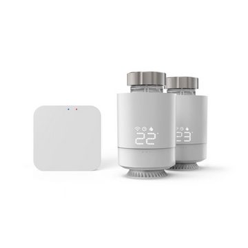 Hama WLAN Heizungssteuerung, Set 2x smart Heizungsthermostat Smart-Home Starter-Set, (Heizkörperthermostat), Hub + Adapter