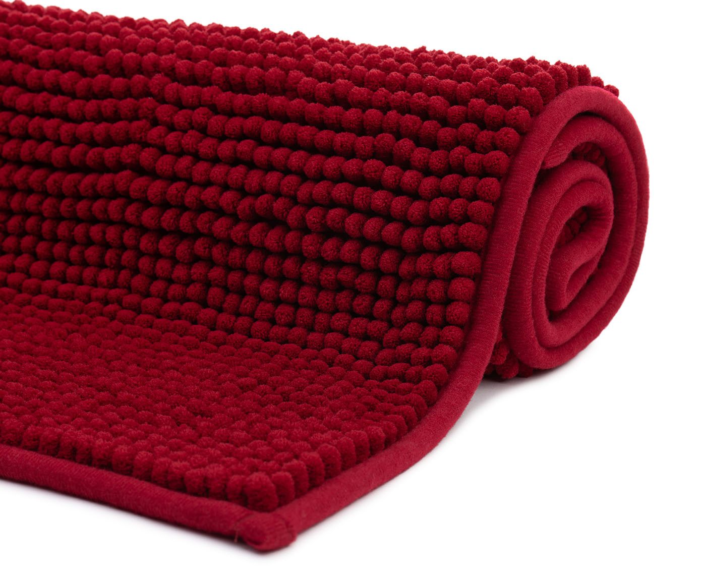 liebling Badematte, Fußbodenheizung geeignet, Polyester, rechteckig, Antirutsch-Beschichtung, sehr Saugfähig, Größe: 50x70 cm, bordeaux