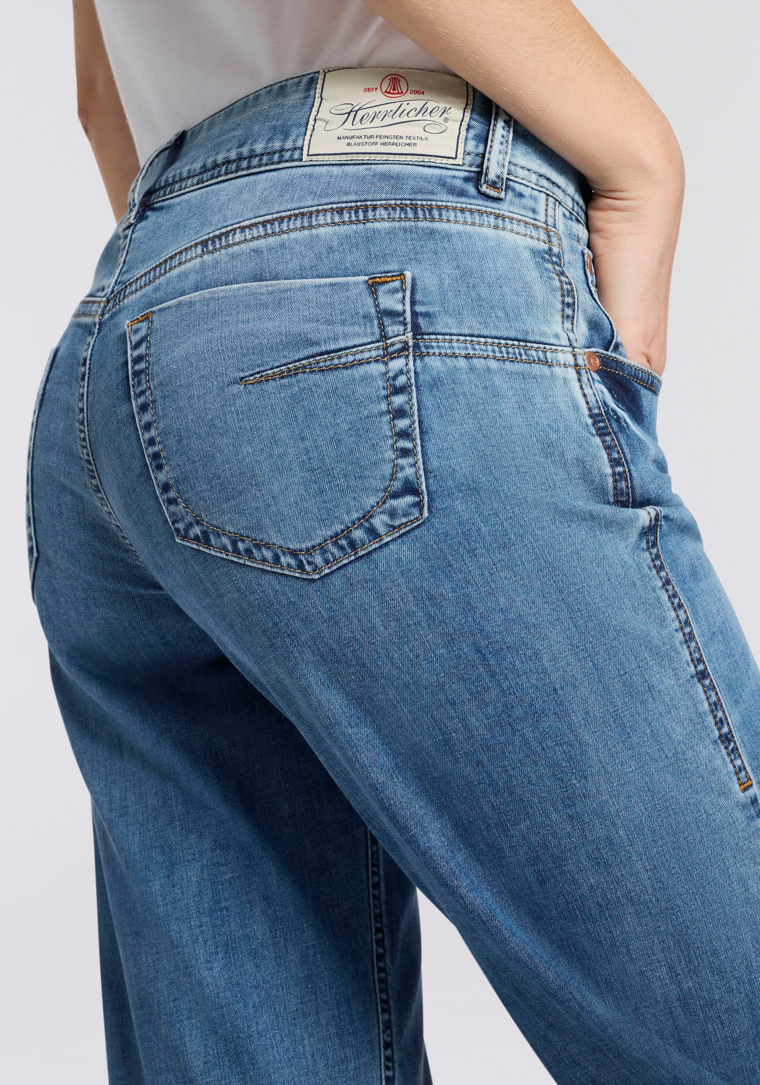 Herrlicher 5-Pocket-Jeans Edna Denim Light im Flared Fit