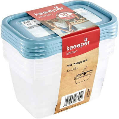 keeeper Vorratsdose 3069068028600, PP, (4-tlg), Set mit 4x750 ml Lebensmittelbehälter Mia Magic