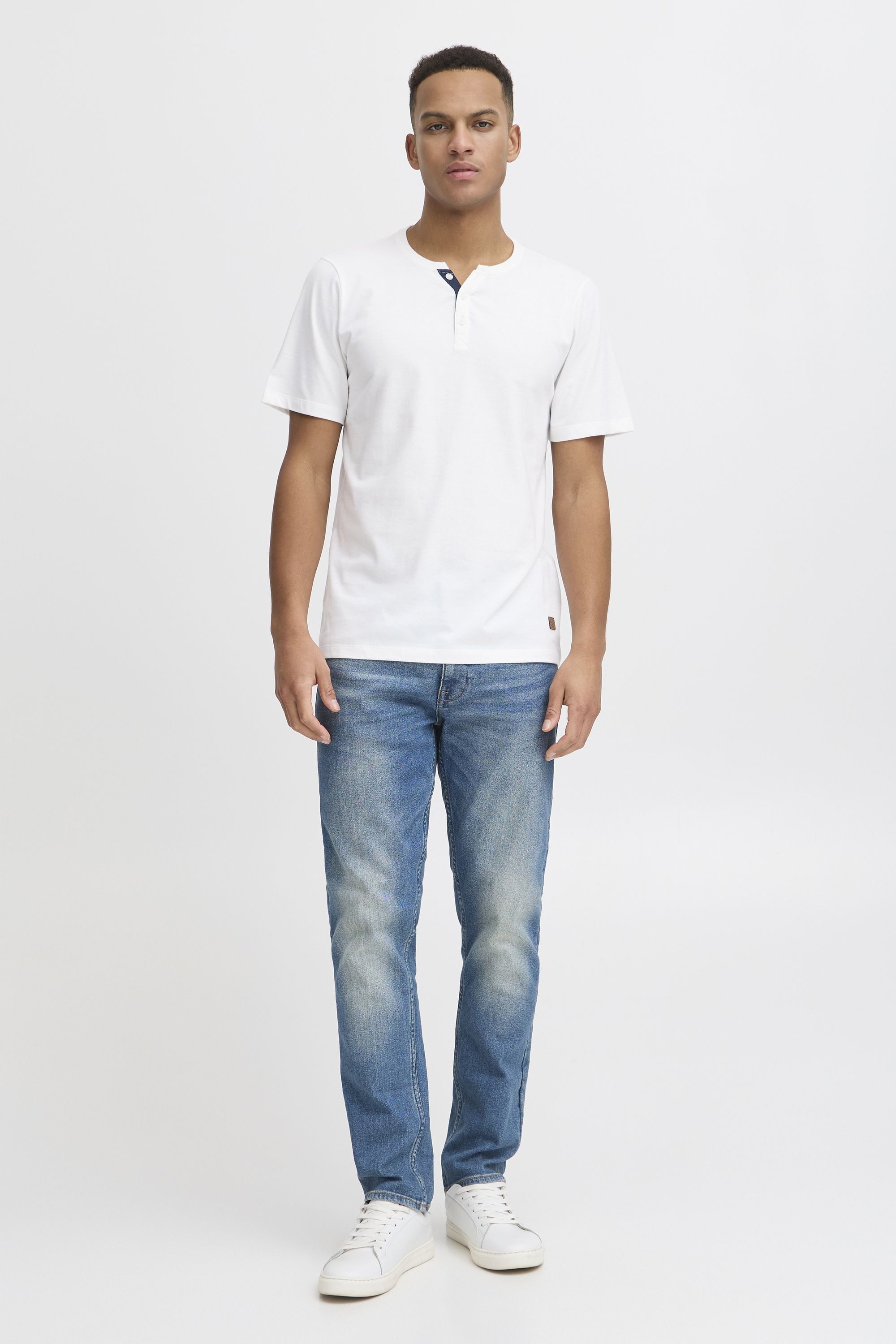 Blend T-Shirt BHHoley (2-tlg) (2-tlg) Klassisches Grandad T-Shirt - 2er Pack